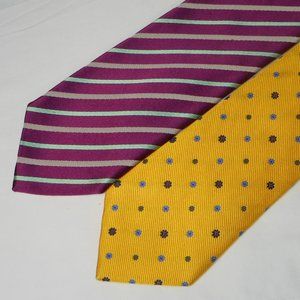 2 beautiful Eton silk ties